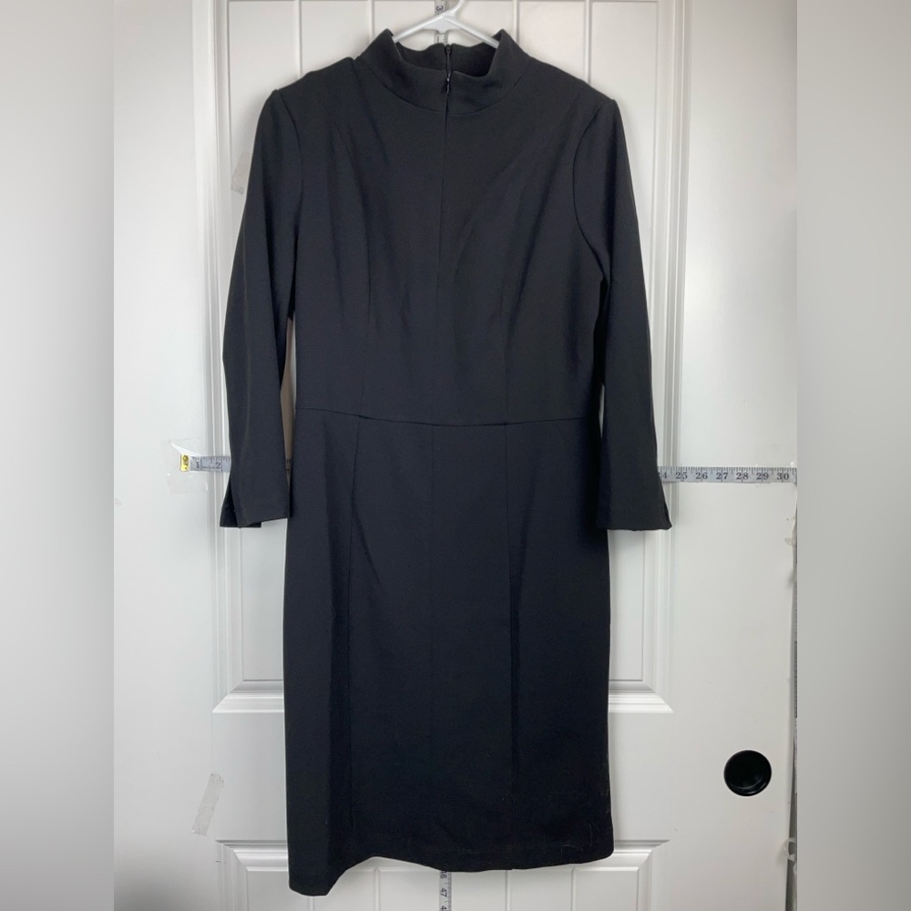 COPY - Donna Morgan Blue Mock Neck Sheath Dress